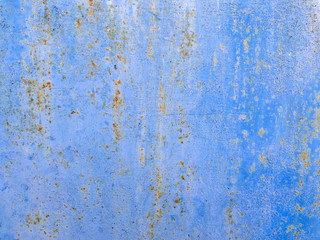 Texture of rusty blue iron