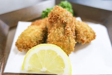 Fried oysters