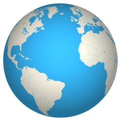 Obraz na płótnie Canvas Globe 3D