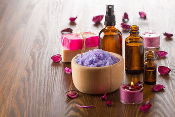 Obraz na płótnie Canvas Essential oil for aromatherapy, spa concept