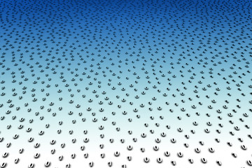 abstract binary random white background 3D rendering