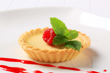 Custard filled tartlet