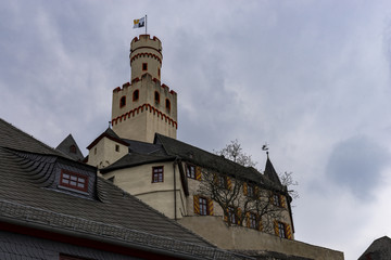Marksburg castle at Rhineland-Palatinate Germany