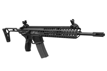 Gun rifle isolated on white