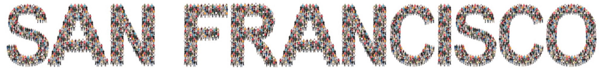 San Francisco Leute Menschen People Gruppe Menschengruppe