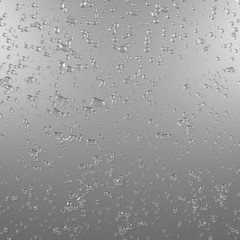 Water drops on metal surface. Graphic illustration. 3D render. Background.