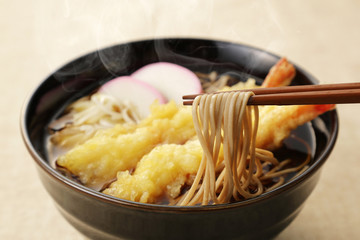 天ぷらそば　Japanese Tempura soba