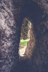 view inside cave background