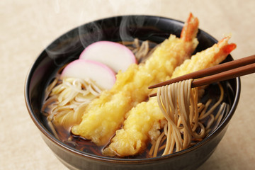 天ぷらそば　Japanese Tempura soba