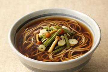 山菜そば　山菜そば　Japanese vegetable Soba