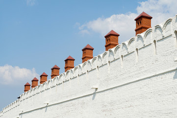 The wall of Kazan Kremlin