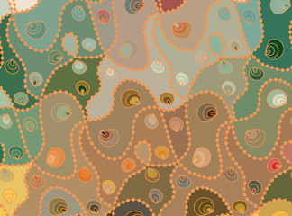 Vector wave background of doodle hand drawn lines