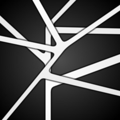 White stripes on black background