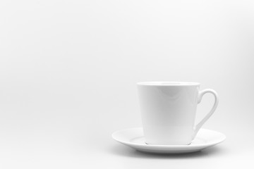 Kaffeetasse auf weiß isoliert