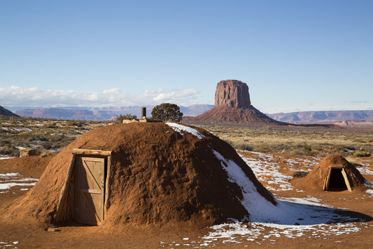 Navajo Hogan, Monument Valley Navajo Tribal Park, Utah