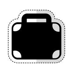 suitcase travel isolated icon vector illustration design