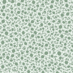 Seamless vector pattern flying banknotes money. Background flat style design illustration