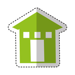 house exterior isolated icon vector illustration design