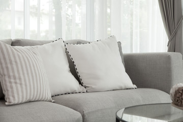 cushions on sofa