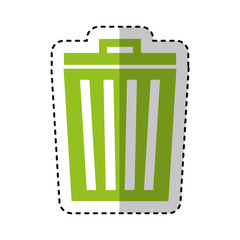 recycle bin isolated icon vector illustration design