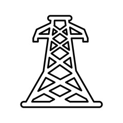 energy tower isolated icon vector illustration design