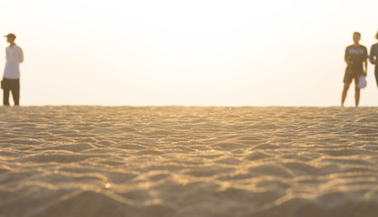 Fototapeta na wymiar Closeup sand beach background opject