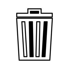 recycle bin isolated icon vector illustration design