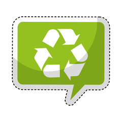 recycle symbol isolated icon vector illustration design