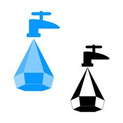 Logo water saving