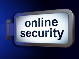 Security concept: Online Security on billboard background