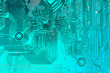 Circuit board. Electronic computer hardware technology. Motherboard digital chip. Tech science background. Integrated communication processor. Information engineering component.