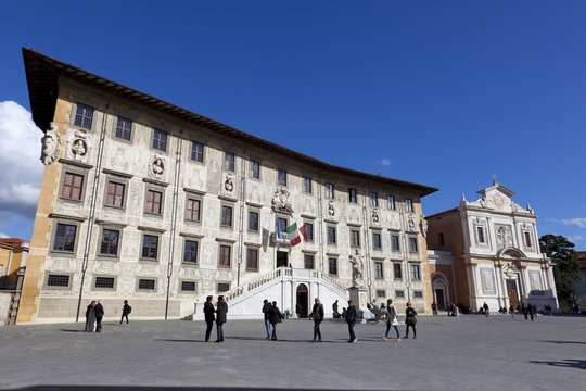 The Knight's Palace and The Church of Saint Stephen of The Knights, Piazza dei Cavalieri, Pisa, Tuscany