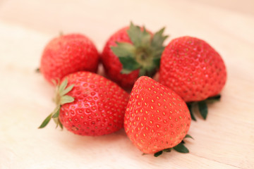 Pile of fresh and tasty red strawberry.