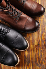 classic and casual pair of men's shoes
