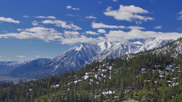 Panoramic time-lapse of Sierra-Nevada