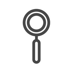 Search Thin Line Vector Icon. Flat icon isolated on the white background. Editable EPS file. Vector illustration.