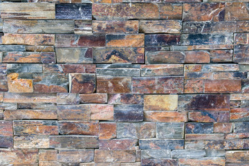 Stone brick wall decorative background