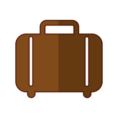 suitcase travel isolated icon vector illustration design