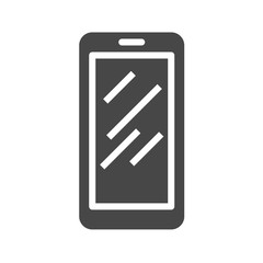 Smartphone Flat Vector Icon. Flat icon isolated on the white background. Editable EPS file. Vector illustration.