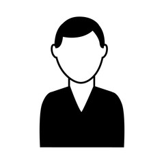 man avatar character icon vector illustration design