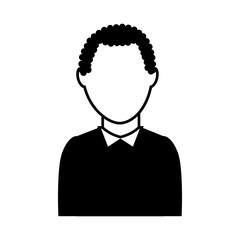 man avatar character icon vector illustration design