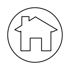 Obraz premium house exterior isolated icon vector illustration design