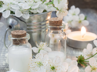 fresh as Spring, natural cosmetics with flowers