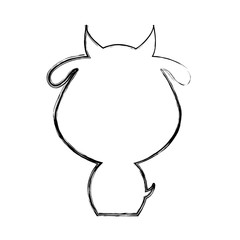 cute goat silhouette isolated icon vector illustration design