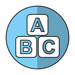 cubes blocks toy isolated icon vector illustration design