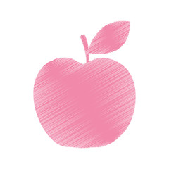 Obraz premium apple fresh fruit icon vector illustration design