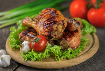 Chicken legs grilled