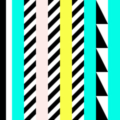 Abstract seamless pattern in 80 90 style