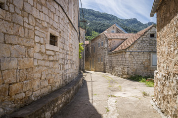 old street in small town somehwere on Hvar island