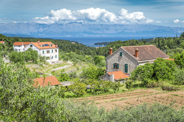 Naklejka na ściany i meble Beautiful Hvar island, Croatia